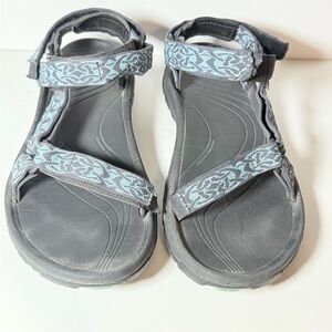 Teva Men's Black and Gray Sandals